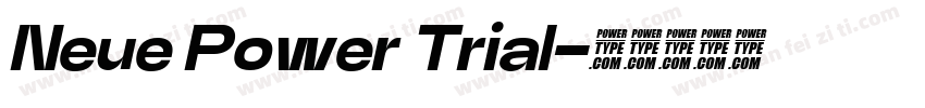 Neue Power Trial字体转换